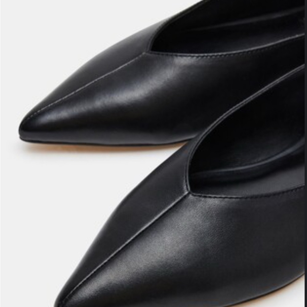 NEW Leather Pointed Toe Ballet Flat